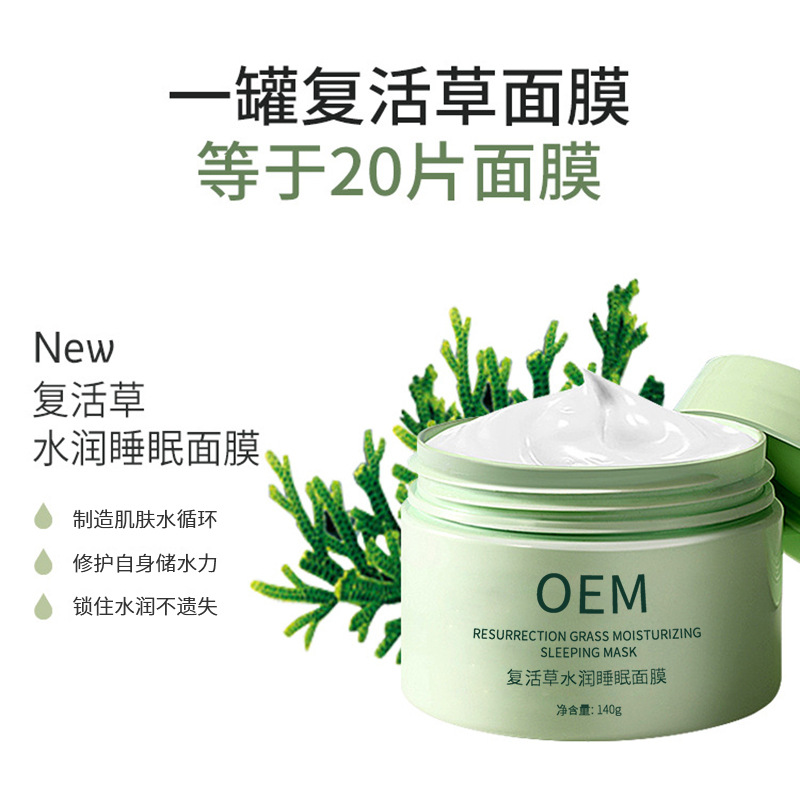 美然_复活草睡眠面膜OEM
